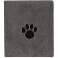 thumbnail image 2 of DII Bone Dry Microfiber Dog Bath Towel with Embroidered Paw Print - 44x27.5" - Gray, 2 of 8