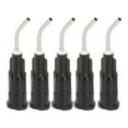 thumbnail image 4 of Irrigation Needle Tips, Black 100pcs Bent Dispensing Tip Disposable Portable  for Root Canal Bottom 18G,20G, 4 of 7