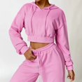 thumbnail image 2 of Cálido Casual Suelto Yoga Manga Larga Chaqueta Con Capucha De Algodón Cremallera Con Capucha Fitness Deportes Sudadera Con Capucha Para Mujer, 2 of 5