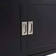 thumbnail image 5 of Pemberly Row Traditional Wood Sliding Door TV Console for TVs up to 70" in Black, 5 of 8