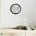 thumbnail image 2 of Compact Wall Mounted Clock with Date and Temp Display Perfect for Small Spaces, 2 of 10