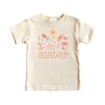 thumbnail image 4 of Floral Big Sister Shirt for Toddlers, Kids & Teens Girly Daisy Older Sibling T-Shirt Natural Shirt Youth Small, 4 of 5