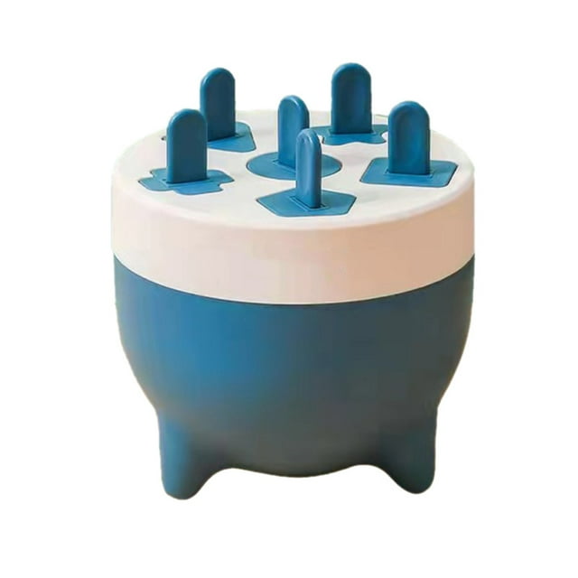 Popsicles Moule 6 Cavités Conception Détachable Sûr Matériau Sain Durable PP Mini Popsicle Moule Bleu