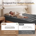 thumbnail image 2 of Vccoem Cooling Mattress Topper California King Gray, Extra Thick Quilted Mattress Pad, Deep Pocket Fit, Breathable Plush Bed Topper, Hypoallergenic, 2 of 12