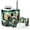 Color 4, variant on Bathroom Accessory Set 6 Piece with Fairy Forest Fairytale Wonderland Woodland Butterfly Flowers Tree Toothbrush Holder, Soap Dispenser, Soap Dish, Trash Can, Toothbrush Cup, Toilet Brush Holder