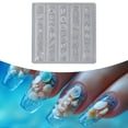 thumbnail image 1 of Modelo de silicona para uñas, moderno modelo para manicura, suministros portátiles para tallar uñas, uñas playeras de verano para manualidades y, 1 of 8
