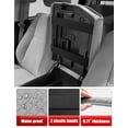 thumbnail image 4 of KBH Center Console Cover for 2007-2013 Toyota Tundra & 2008-2022 Sequoia, Middle Console Armrest Cushion Pad for Truck Interior Accessories, Gray, 4 of 8