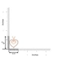 thumbnail image 3 of ANGARA Lab Grown Prong-Set Diamond Twin Heart Pendant for Women in 14K Rose Gold (Size-1mm| Color-F-G| Clarity-VS) | April Birthstone, Anniversary, Jewelry Gift for Women | Lab-Grown Diamond Necklace, 3 of 6