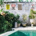 thumbnail image 4 of Funny Patio Metal Tin Sign Patio Wall Decor Welcome To Our Patio Signs Outdoor Welcome To Our Porch Backyard Sign Outdoor Decorations Funny Home Patio Gifts Personalized Farmhouse Patio Decor 8x12 In, 4 of 14