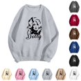 thumbnail image 2 of JCCXIN Vintage Dolly Sweatshirt for Women Parton Memorial Sweatshirts Retro Country Singer Graphic Pullover Casual Fall Outfits, 2 of 4