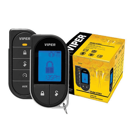 New Viper 4706V Car Remote Pack with Keyless Entry SmartStart Compatible 2-Way LCD