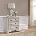 thumbnail image 4 of Bowery Hill Traditional White 3 Drawer Bedside Chest w/ Charging Station, 4 of 7
