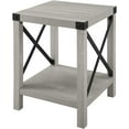 thumbnail image 4 of ZXNYH Sedalia Modern Farmhouse Metal Accent Entry Way Side End Table, 1 Pack, Walnut Brown, 4 of 6
