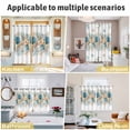 thumbnail image 5 of Beach Coastal Kitchen Curtains Window Panels, Nautical Shell Starfish Coral Summer Insulated Window Treatment Curtain, Grommet Curtains for Bedroom/Living Room/Bathroom, 2 Piece 42"Wx84"L, 5 of 8
