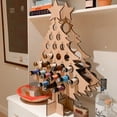 thumbnail image 4 of Adviento De Navidad Cuenta Regresiva 24 Árbol De Navidad De Madera Mini Soporte Para Alcohol Soporte Para Botella De Vino Decoración Regalos Eigraketly HA043555-01, 4 of 6