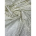 thumbnail image 2 of Double Edge Eyelet Broadcloth, 42" Wide, Sells by the Yard from Sal Tex Fabrics, Ivory, 2 of 3
