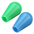 thumbnail image 3 of Cabeza de mango de bola de joystick ovalada elíptica tipo americano para reemplazo de piezas de juego de arcade DIY Verde Azul 2Pcs, 3 of 3