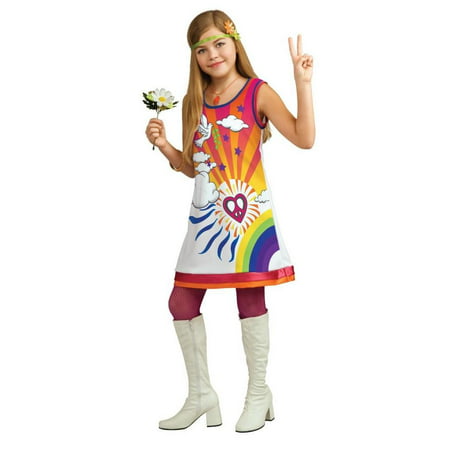 Sunshine Dreamer 60s/70s Hippie Girls size M 8/10 Groovy Costume Dress