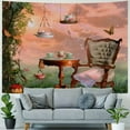 thumbnail image 4 of BCIIG Whimsical Tea Party Tapestry Wall Hanging Unique Style Graphic Tapestries Home Wall Decor Art for Living Room Bedroom Apartment Farmhouse Dorm 40x30inch, 4 of 6