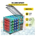 thumbnail image 3 of 12 Volt Refrigerator 58 Quart, Dual Zone Portable Fridge Freezer, Car Refrigerator for RV, Camping & Home - 12/24V DC & 110-240V AC Powered, 3 of 9