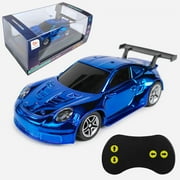 RKZDSR Mini RC Car 2.4G Small Light Gold Plated Pocket Five Way Racing Car Simulation Car Model Toy Car