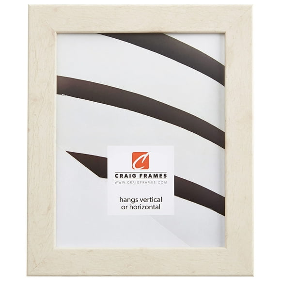 Craig Frames Bauhaus 125, 11x17 Picture Frame, Rustic White Pine
