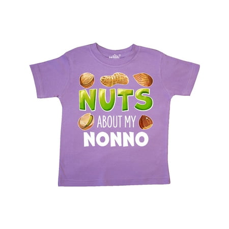 

Inktastic Nuts About My Nonno Peanut Almond Pistachio Gift Toddler Boy or Toddler Girl T-Shirt