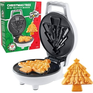 Dash DMW100AT Machine for Individual, Paninis, Hash Browns, & other Mini  waffle maker, 4 inch, Holiday Tree - Aqua 