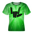 thumbnail image 5 of Share The Love T Shirts, 3D Print Short Sleeve for Boys Girls, Casual Graphic Tee Tops, 5 of 10