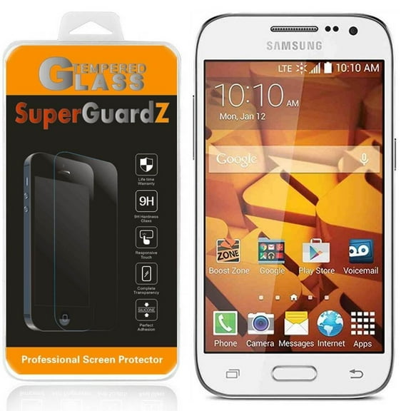 [3-Pack] For Samsung Galaxy Prevail LTE - SuperGuardZ Tempered Glass Screen Protector, 9H, Anti-Scratch, Anti-Bubble, Anti-Fingerprint