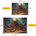 thumbnail image 4 of Giant Octopus Wooden Jigsaw Puzzles, Intellectual Entertainment Educational Puzzles Fun Family Game Creative Gift for Friends Parents Grandparents, 500 Pieces, 4 of 6
