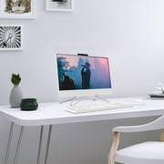 HP 22 All-in-One PC, Intel Pentium Silver J5040, 4GB RAM, 128GB SSD, Snow White, Windows 11 Home in S mode, 22-dd0123w