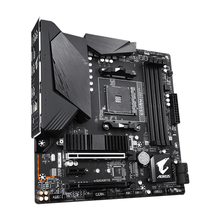 GIGABYTE - B550M AORUS PRO AM4 USB 3.2 AMD Motherboard - Micro ATX - Black