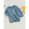 thumbnail image 4 of Toddler Baby Boy Sweatshirt 1Y 2Y 3Y 4Y 5Y 6Y Big Brother Print Long Sleeve Pullover Tops Autumn Clothes Lake Blue 1-2 Years, 4 of 8