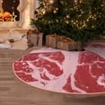 thumbnail image 5 of Sikiie Striped Meat Nativity Christmas Tree Skirt, Jesus Christian Winter Holiday Tree Mat Decoration(30-48IN)36", 5 of 6