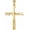Gold no chain, variant on Unisex Stainless Steel Creative Hip Hop Hollow Sport Baseball Engravd Letter SOFTBALL Cross Pendant Amulet Crucifix Necklace