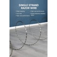 thumbnail image 6 of Barbed Wire Fence 50 Foot 1 Roll Galvanized Steel Barbed Wire Fence for Garden Security Protection, 6 of 8