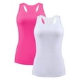 thumbnail image 1 of Charmo Women's Camisole Stretch Cotton Racerback Tank Top Shelf Bra Undershirt Cami, 1 of 5