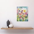 thumbnail image 2 of Bright Wildflower Floral Blooms Folk Art Unframed Wall Art Print Poster Home Decor Premium, 2 of 4