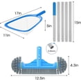 thumbnail image 5 of Hot Tub Skimmer Spa Net with 12'' Aluminum Pole Ultra Fine Mesh Net Handy Leaf Skimmer for Small Above Ground Pools Pick Up Fine Debris Lightweight Net, 5 of 10