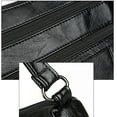 thumbnail image 6 of Yucurem Women PU Shoulder Bag Multi-pocket Mother Solid Crossbody Handbag (Black), 6 of 9