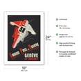 thumbnail image 2 of 1938 Swiss Grand Prix - Circuit of Nations - Vintage Motorcycle Poster by Noël Fontanet - Fine Art Matte Paper Print (Unframed) 18x24in, 2 of 4