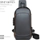 thumbnail image 5 of Mochila Riñonera Shendy Vendy Cruzada Mariconera Antirrobo Tipo Piel Con Entrada Usb, 5 of 6