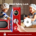 thumbnail image 4 of Galanz GLCMKA07RDR-07 Horno de microondas, iluminación LED, diseño de tirador, cerradura infantil, rojo retro, 0.7 pies cúbicos, 4 of 5