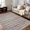 thumbnail image 4 of 9x12 Area Rugs – Soft Non-Slip Low Pile Machine Washable Modern Design Carpet for Living Room Bedroom Dining Room Office Nursery Grey/Taupe., 4 of 8