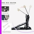 thumbnail image 4 of Vaisoeny Double Bass Drum Pedal, Single Chain Double Bass Pedal, Double Kick Pedal for Bass Drum，Drum Set Kit and Electronic Drums (V-FK15), 4 of 5