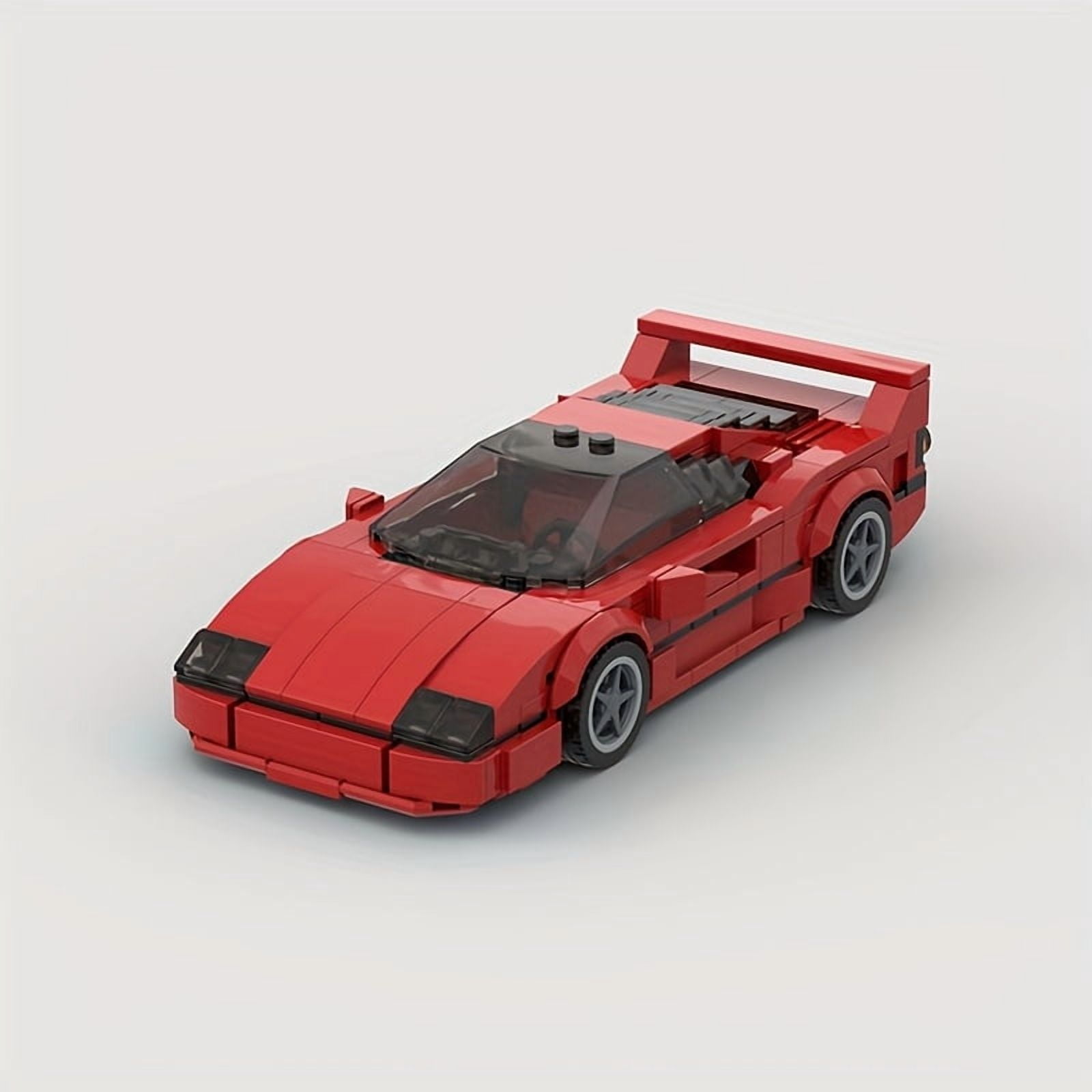 372pcs MOC Red Racing Car Model Set – DIY Collectible Building Kit for Adults, Perfect for Tech Lovers, Display Craft or Gift for Birthday, Christmas & Enthusiasts,Red