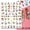 Style A, variant on 1pcs cute hello kitty kulomi 3d cartoon nail art sticker nail slider new sanrio anime stickers for nail nail art decoration