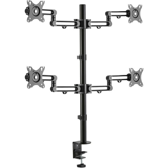 Tripp Lite DDR1327SQFC-1 Clamp Mount for Monitor, Flat Panel Display, HDTV - Black, Black