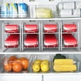 thumbnail image 6 of 4 Pack Can Dispensing Rack, Stackable Can Storage Organizer for Canned Food Kitchen Cabinets Pantry Countertop, 6 of 14